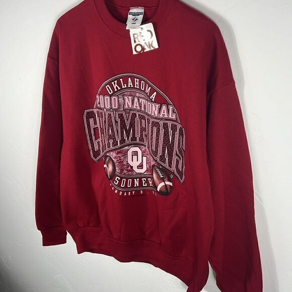 đ„đ Vintage âNWTâ OKLAHOMA SOONERS 2000 NationalâChampions Crewneck Sweatshirt - Picture 4 of 10